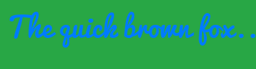 Image with Font Color 007BFF and Background Color 28A745